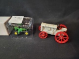 Fordson tractor and JD 1/64 4710 sprayer with box