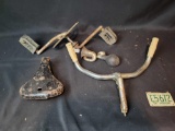 Assorted Bicycle parts, vermont plate