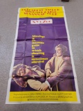 XY & Zee movie poster 1972, 76 x 41 inches, some tears in creases
