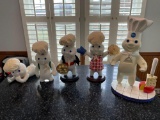 Pillsbury Doughboy figurines, plus extras