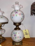 Fenton hand painted 25in T lamp