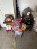Floral Trunk, Doll with High Chair
