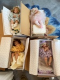 The Danbury Mint flower collection dolls
