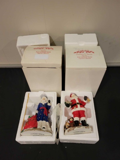 International Santa figurine collection Grandfather Frost and Santa Claus