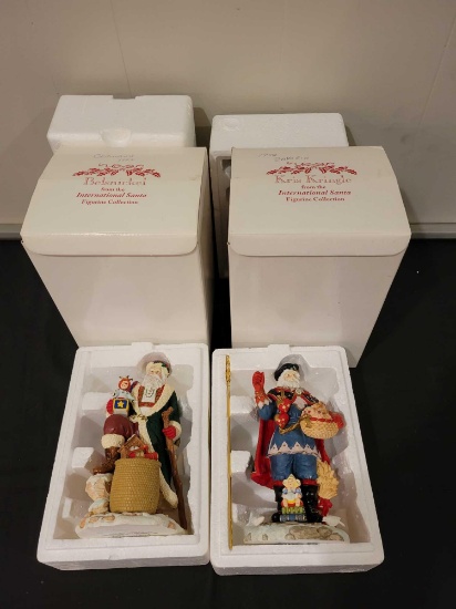 International Santa figurine collection Kris Kringle and Belsnickel