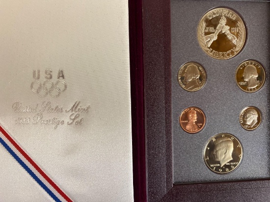 1988-S Prestige proof coin set w/ Olympiad dollar.