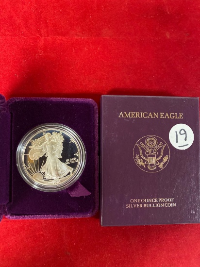 1991-S American Eagle proof silver dollar