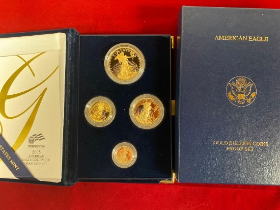2005-W American Eagle gold bullion coins proof set