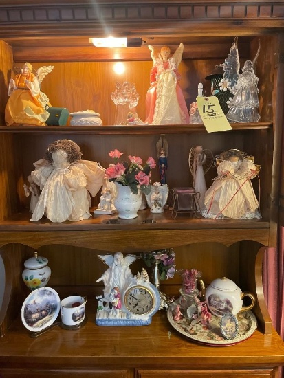 Angel Figurine Collection - Thomas Kinkaid Tea Kettle, cup and Saucer Set,