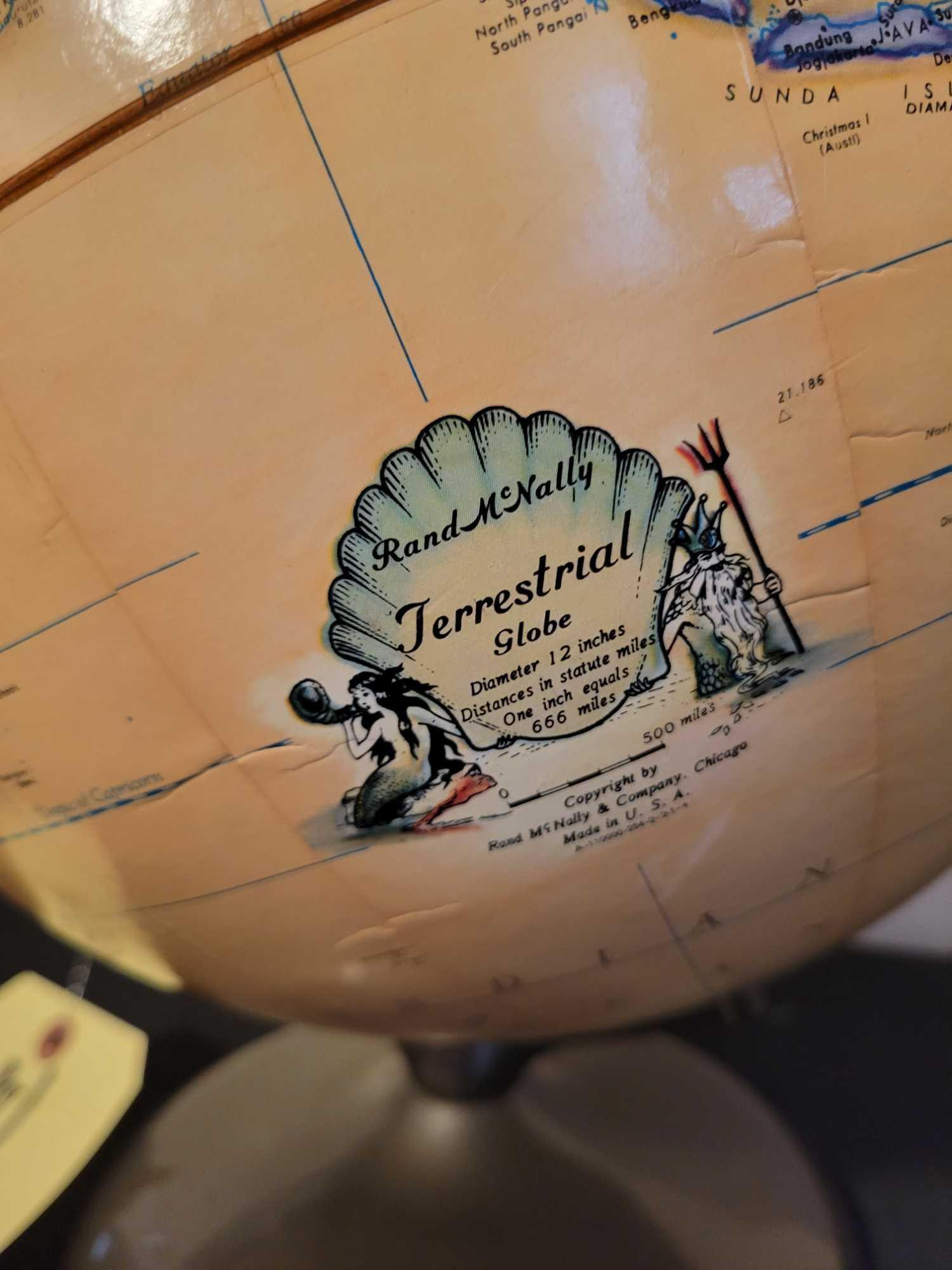 Rand McNally Terrestrial globe 12 inch diameter | Proxibid