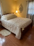 Oak frame queen size bed