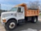 1995 International 4700 Single Axle Dump Truck, 10' bed, DT466 engine, Spicer 5+2spd trans.