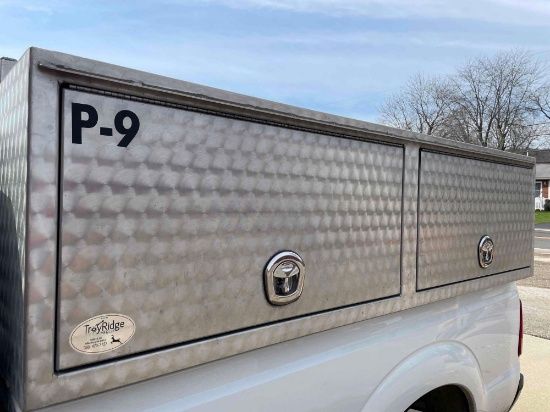 Troy Ridge Mfg Co. polished aluminum truck box