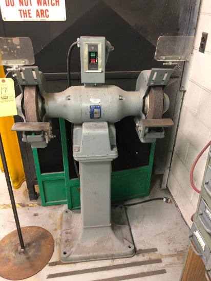 Rm. 150 - Valdor 2hp dual shaft grinder with pedestal base 220v