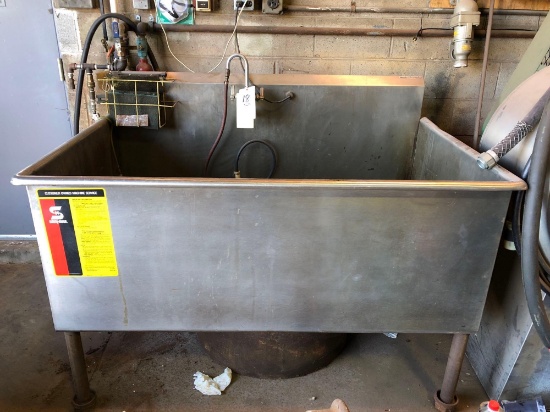 large stainless parts cleaner