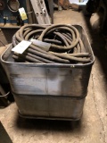large bin full of traction motor wire, parts