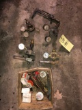 assorted guages, torch parts