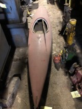 vintage kayak, 17' aluminum canoe