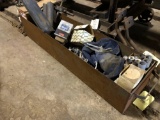 large steel tool tote w/ contents