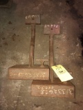 (2) steel clamps