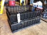 (2) heavy duty wire baskets, Brown vinyl seats approximately 39?x16?