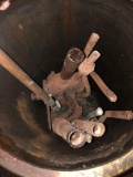 valve in heavy steel cylinder