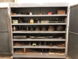 large steel cabinet full of tooling for milling machine