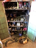 metal parts cabinet full of tooling
