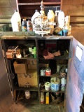 steel parts cabinet w/ contents