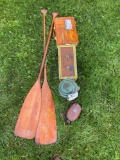oars - lantern - fishing tackle