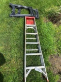 step ladder - saw horses