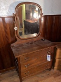 antique dresser with mirror