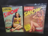 (2) 1940 Carnival Combined with Show 25c magazine, June Sept. issues
