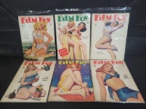 (6) 1942 Film Fun magazines, issues Feb., March, April, May, June, July