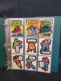 Marvel Super Heroes Topps 1976 complete set of trading cards in sleeved and binder with original