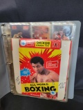 All World Boxing AW Sports 1991 complete set of trading cards in sleeved and binder with original
