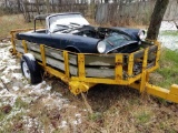 Sunbeam car body (no title), sells with homemade trailer