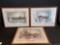 Set of 3 Budweiser Prints by Susan Sampson