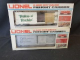 Lionel Freight Carrier Box Cars