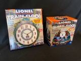 (2) Lionel Train Clocks