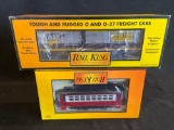 (2) Rail King Box car and Trolley