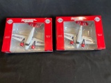 (2) Diecast Metal Airplanes