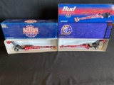 (2) Budweiser Top Fuel Dragsters