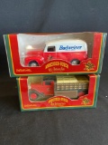 (2) Ertl Budweiser Truck Banks