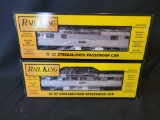 (2) Rail King O-27 Streamlined Passenger Cars