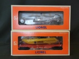 Lionel Helicopter and Lifeboat Flatcars