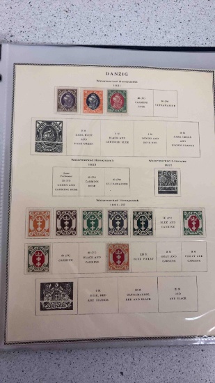 Collection of old German Stamps, mostly Danzig