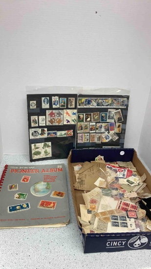 stamps, pioneer album book, and more