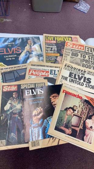Elvis items- The Sun, The Star, Parade, Modern people