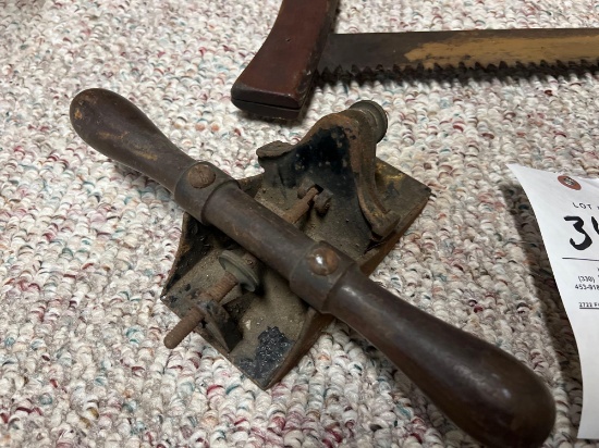 antique hand planes and saw
